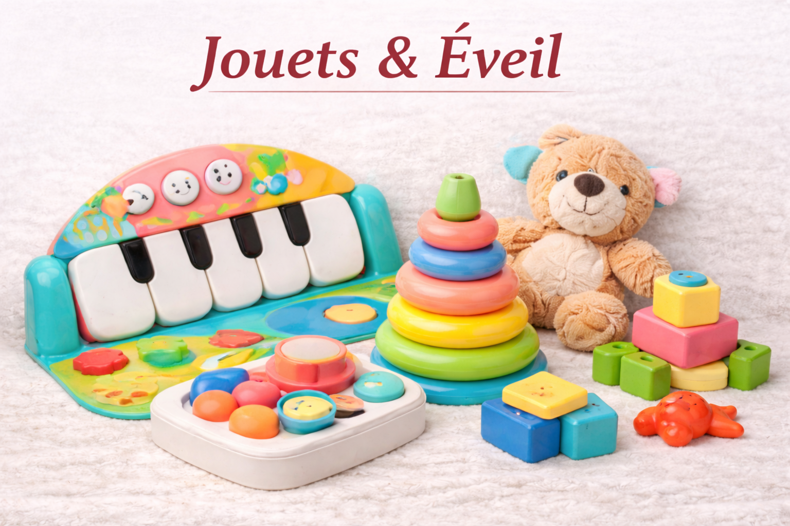 Home jouets colorés et éveil enfantin
